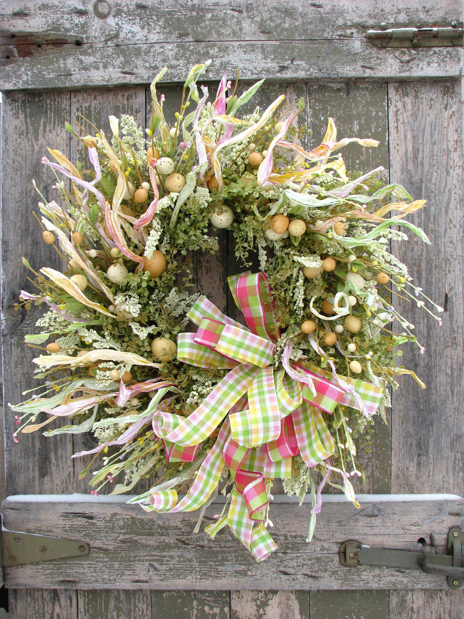 Easter Egg Greenery Wreaths with Twig Berries