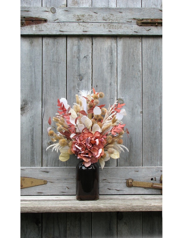 Boho Fall Centerpiece, Japandi Table Decor, Thanksgiving Centerpiece, Fall Floral Arrangement, Autumn Table Decor, Thanksgiving Decor