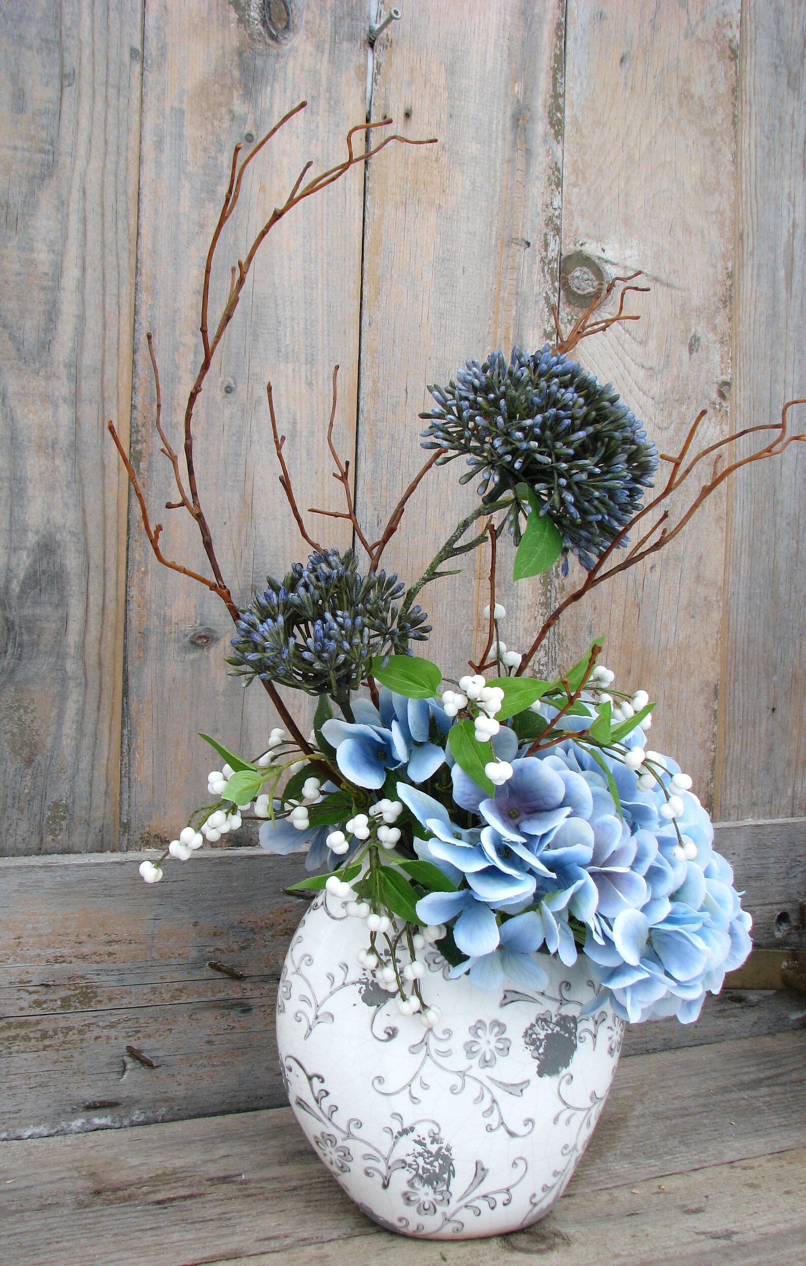 Artificial Flower Arrangement Centerpiece for Dining Table Etsy