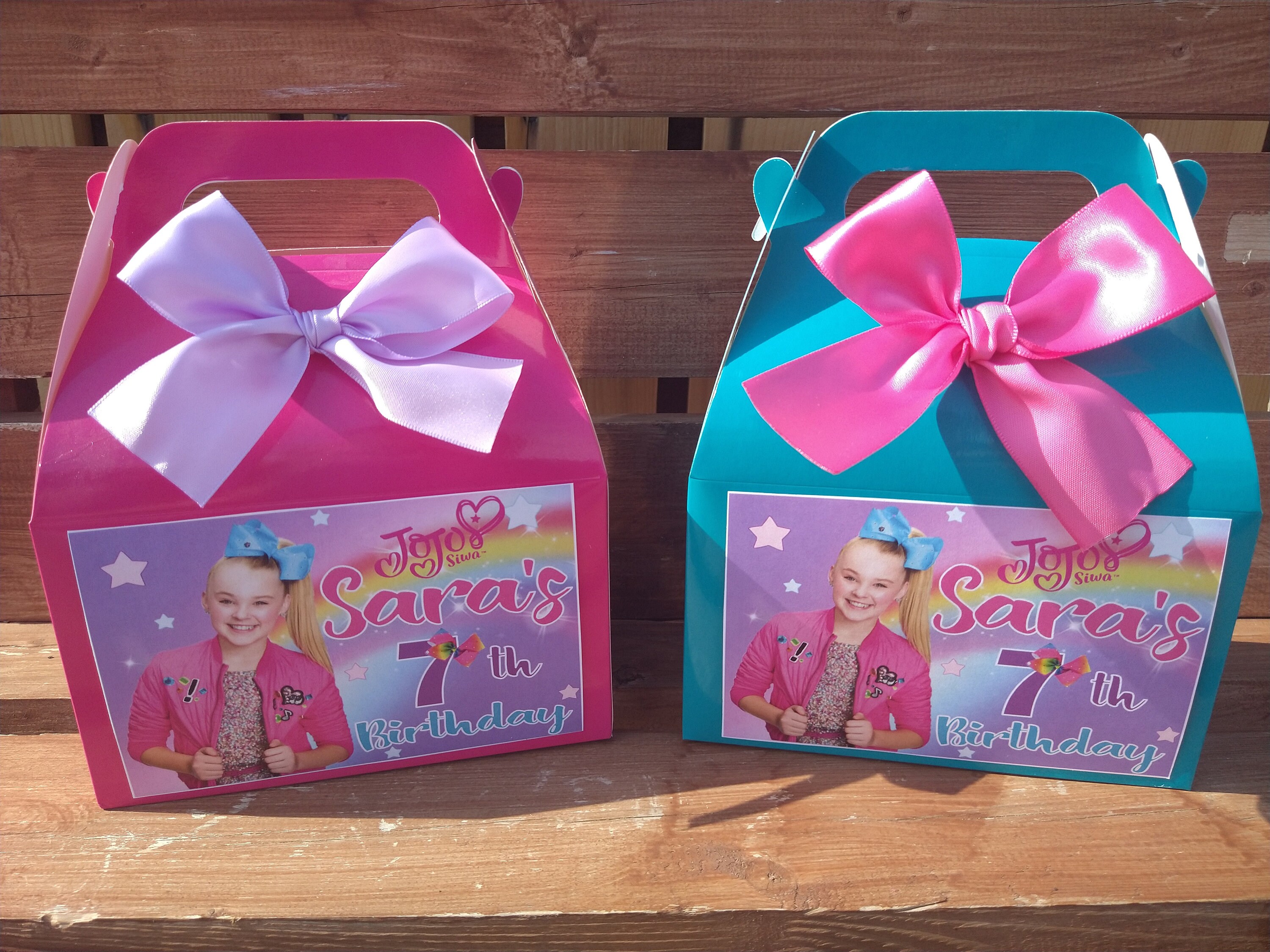 12 Boxes TEMA JOJO SIWA Cumpleaños de Jojo Siwa Candy Boxes Etsy
