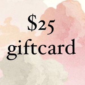Carte-cadeau tangible de 25 dollars! S’il vous plaît lire la description avant d’acheter!