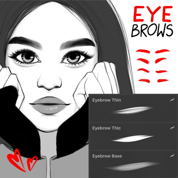 Perfect Eyebrows Brush Set for Procreate