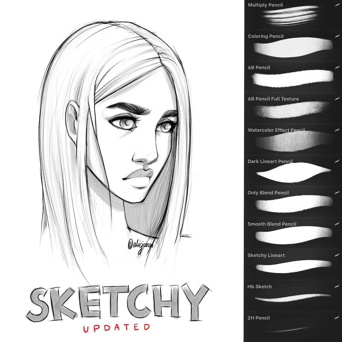 Sketchy Brush Set for Procreate image 0