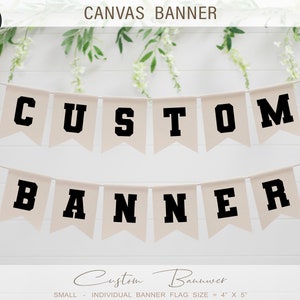 Custom Banner - Canvas Banner, Customized, Personalized Banner, Team Banner, Design Your own Banner