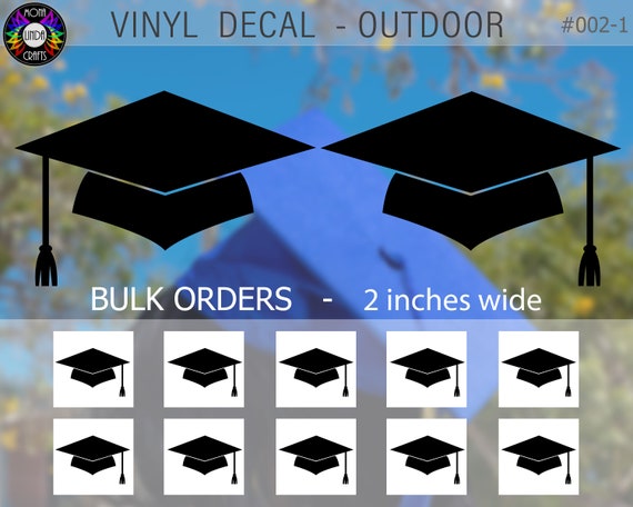 Graduation Hat Decal BULK Senior 2022 