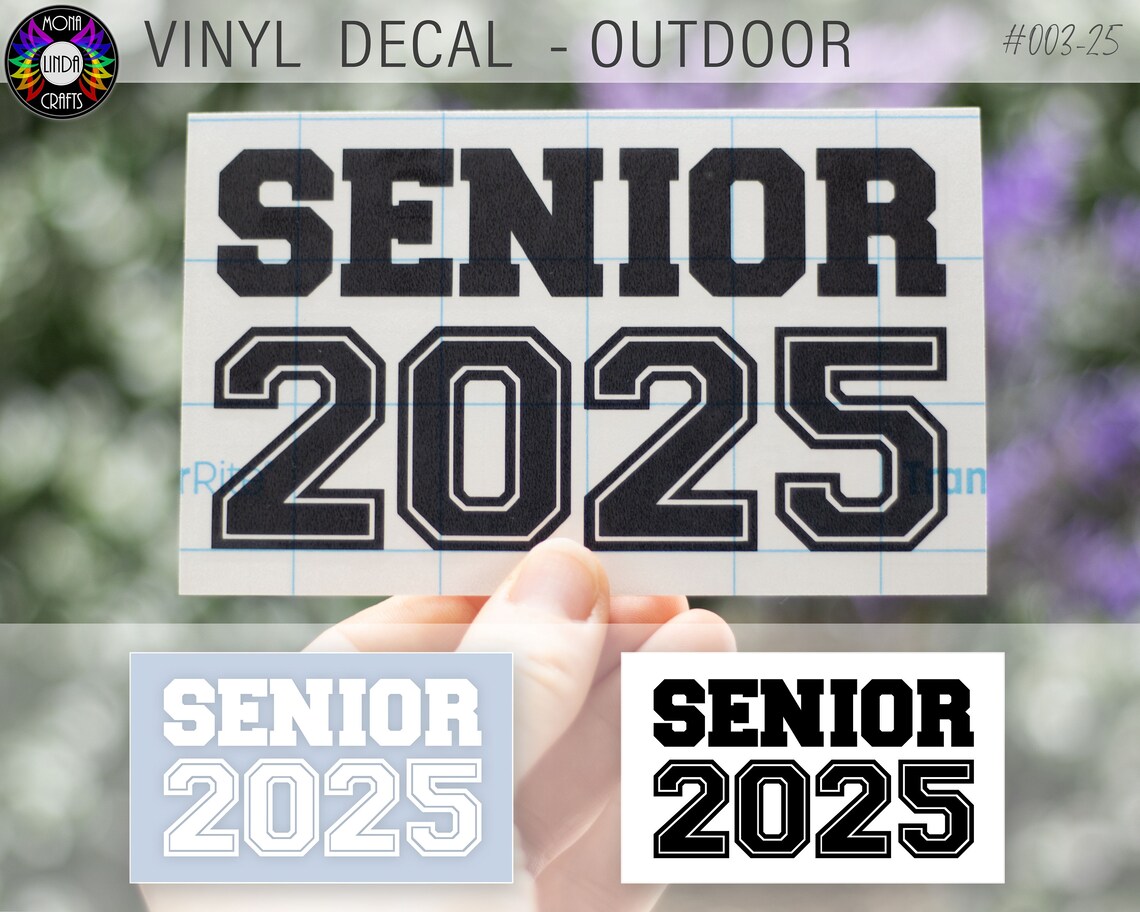 SENIOR 2025 Decal Graduate Sticker Graduation Gift Etsy