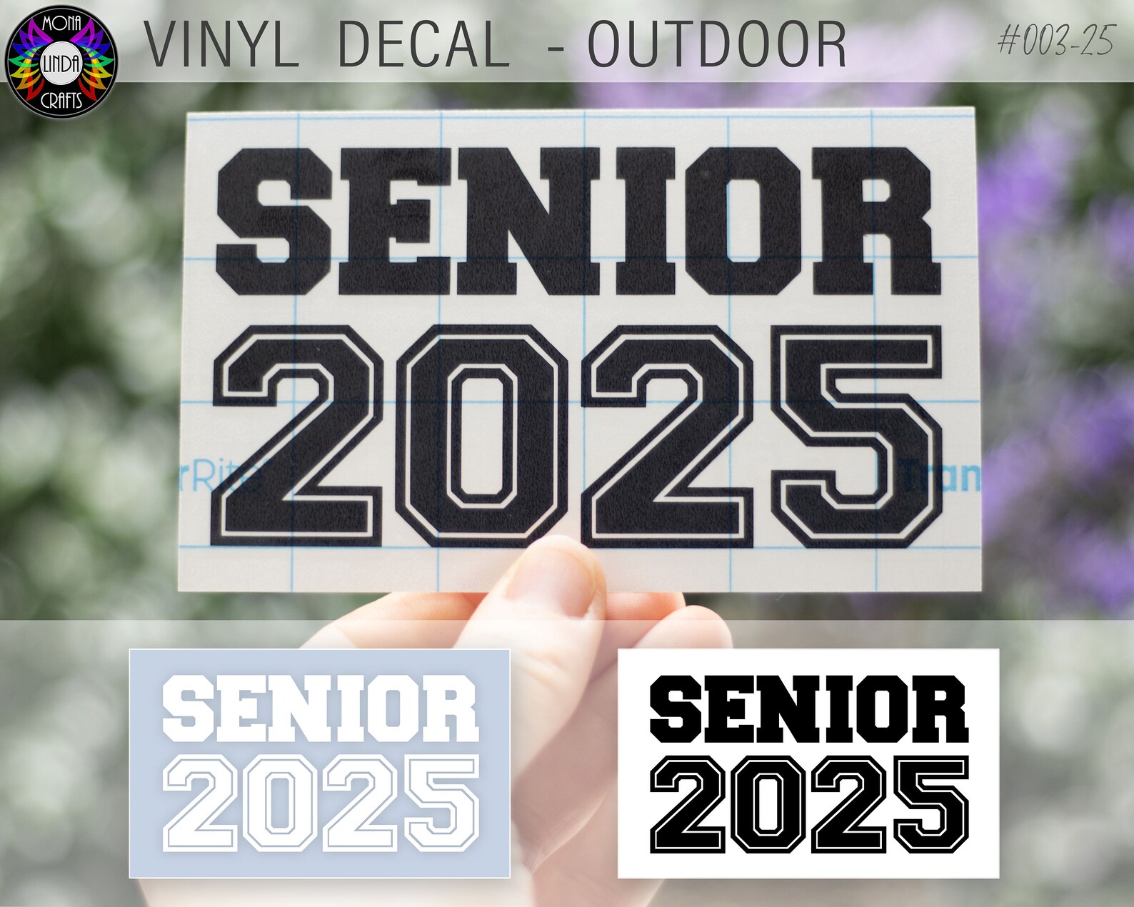 SENIOR 2025 Decal Graduate Sticker Graduation Gift Etsy