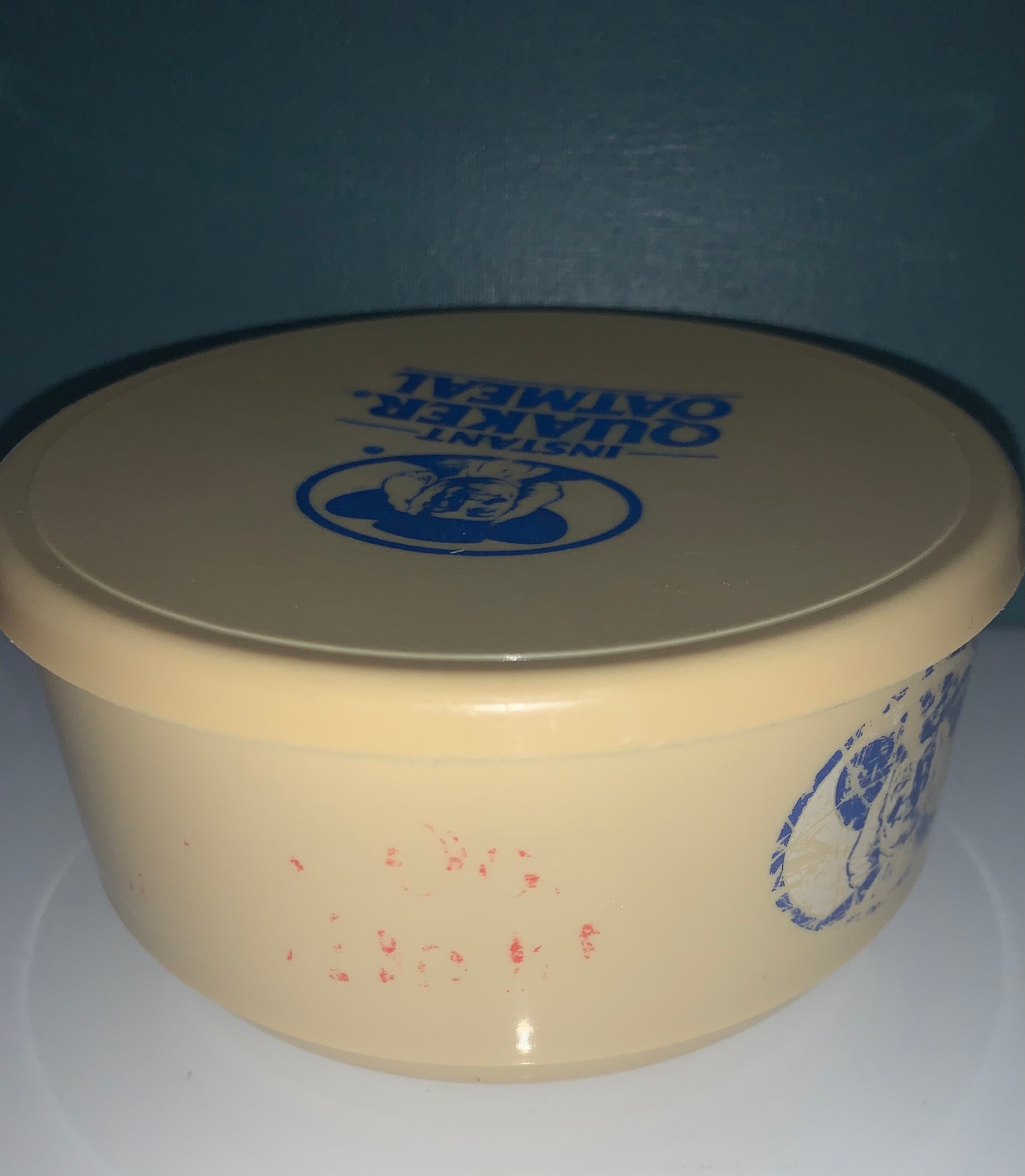 Vintage Instant Quaker Oatmeal Container Etsy