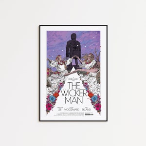 The Wicker Man Poster | Art Print | Limited Edition Folk Horror Classic | Digital Print