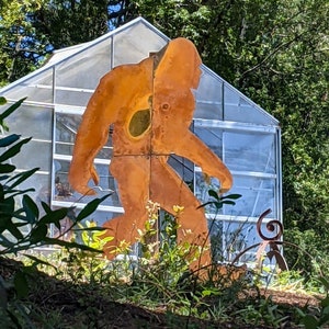Metal Yeti Sasquatch Big Foot Plasma Cut Sign Art Ourdoor Yard Art Garden Forrest