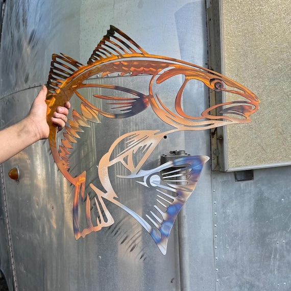 Redfish Red Fish Fishing Lake Ocean Beach House | Metal Fishing