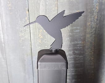 Hummingbird Fence Post Topper