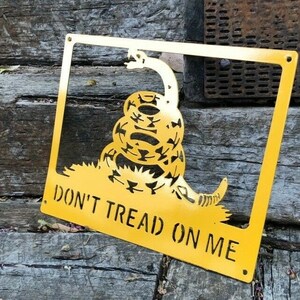 Don't Tread on Me Metal Sign Plasma Cut - Etsy