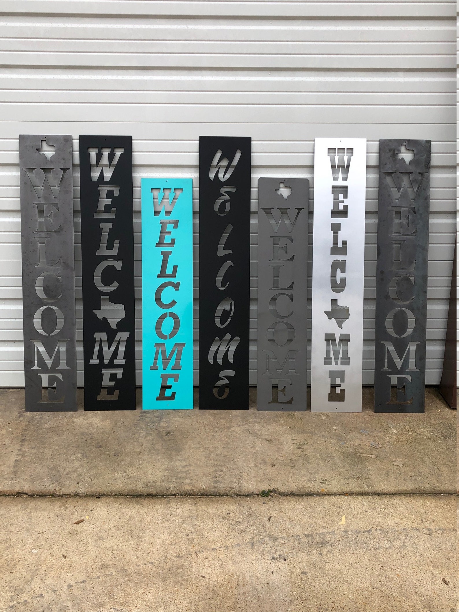 Powder Welcome Signs Welcome Sign | Personalized Metal Welcome Sign | Porch or Entryway ...