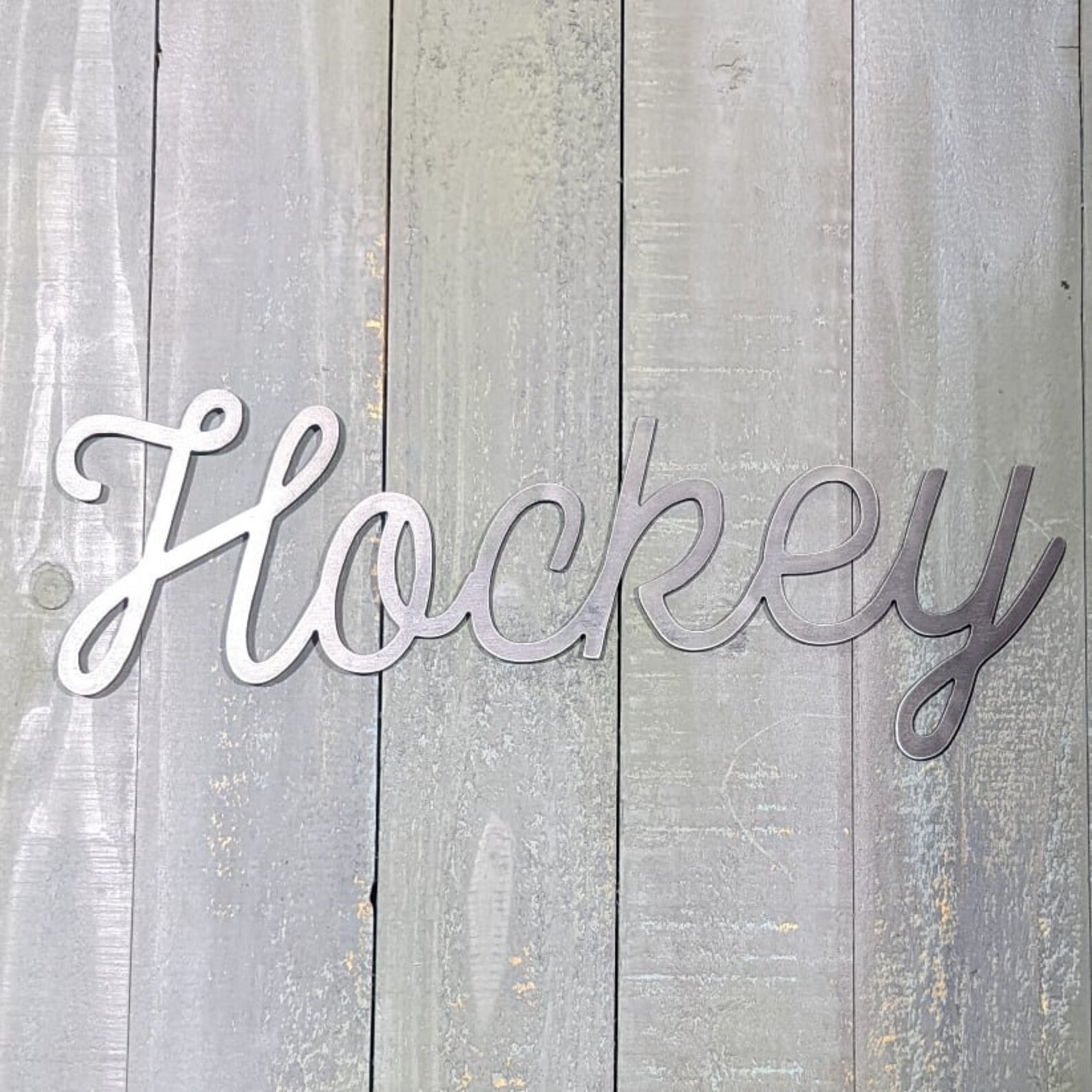 Metal Custom Word Cursive Plasma Cut Sign Art Indoor or Outdoor ...