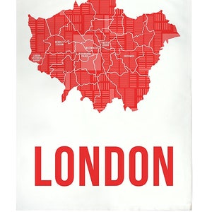 London, England Kitchen Tea Towel