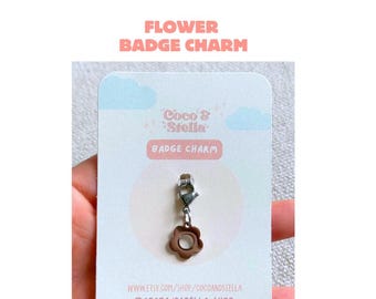 Flower Badge Charm