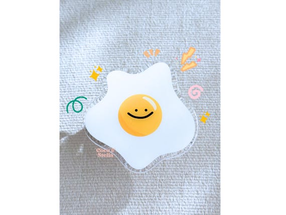 Sunny-Side Up Egg Phone Holder, Phone Accessory, Phone Stand, Griptok, Magsafe
