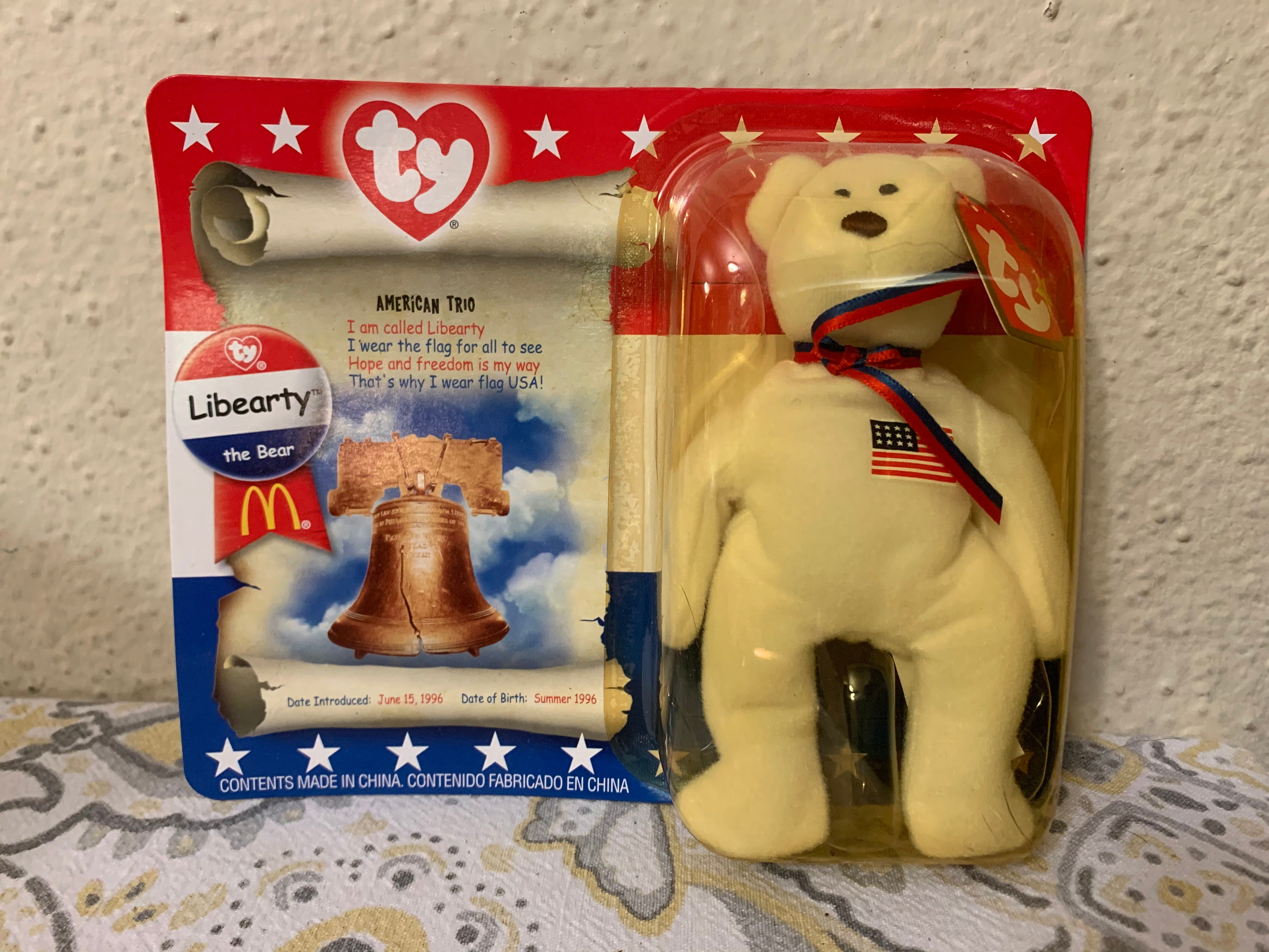 Ty Beanie Baby McDonald's Promotional Bears Liberty the Etsy