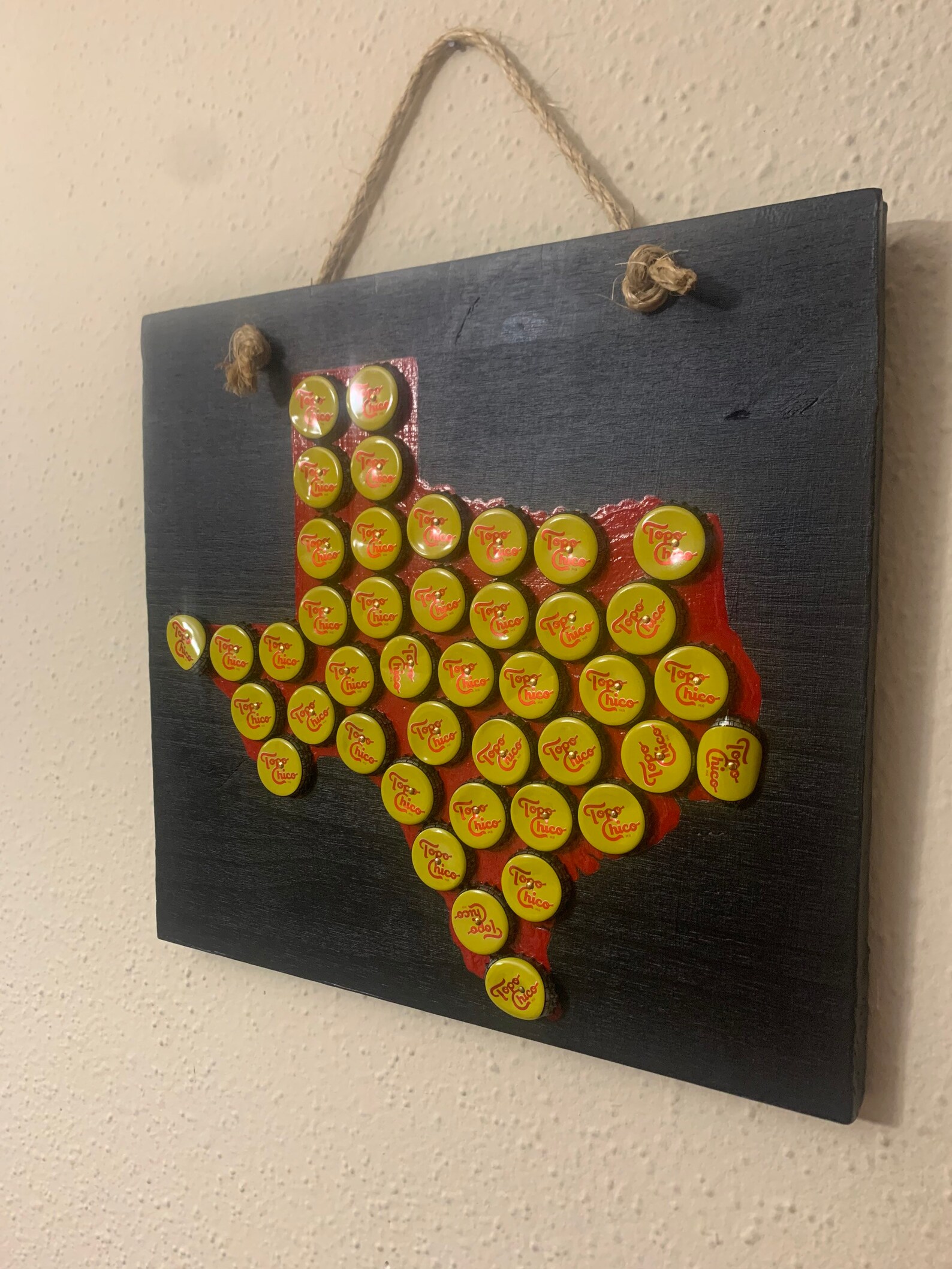 Texas-topo Chico Bottle Cap Chalkboard | Etsy