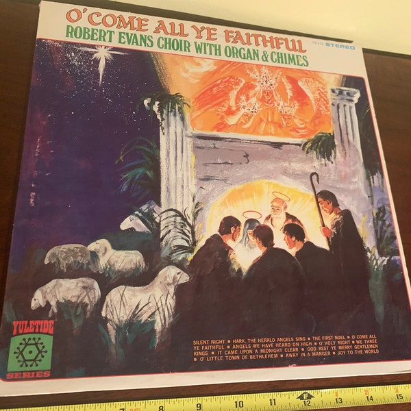 Robert Evans Choir - O' Come All Ye Faithful - Christmas - Vinyl LP Vintage