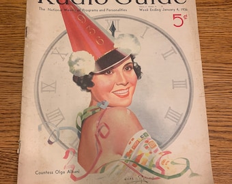 Radio Guide Magazine January 1936