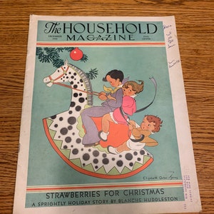 Vintage The Household Magazine Dec 1935 Rocking Horse by Elizabeth Orton-Jones