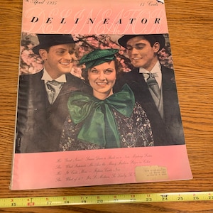 Delineator vintage fashion magazine April 1935