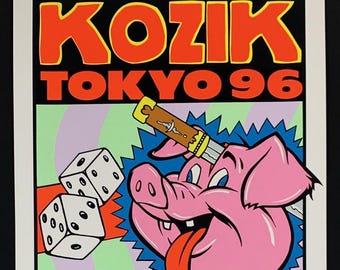 KOZIK Tokyo 96 POSTER Art Show Original First Printing Silkscreen