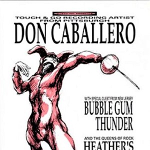 POSTER Don Caballero Concert 1994 Bubble Gum Thunder Art by Derek Hess Silkscreen Hand Signed and Numbered Limited Edition