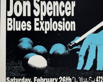 The Jon Spenser Blues Explosion POSTER 1995 Silkscreen Signed