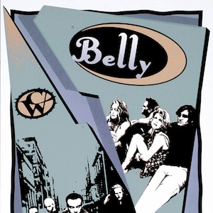 HANDBILL Belly Concert Catherine Wheel Jewel Art by Mark Arminski 4.25&quot; X 8.75&quot; Inches