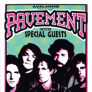 HANDBILL Pavement Concert Art by Mark Arminski 4.25&quot; X 8.75&quot; Inches