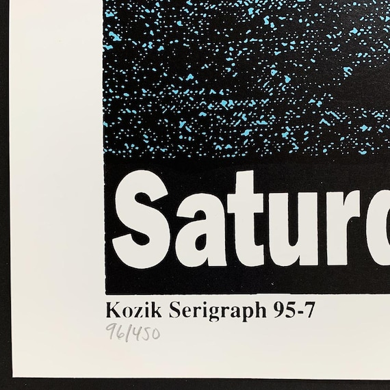 ジョンスペンサー　シルクスクリーンポスター　作者　エメック ジョンスペンサー シルクスクリーンポスター 作者 エメック