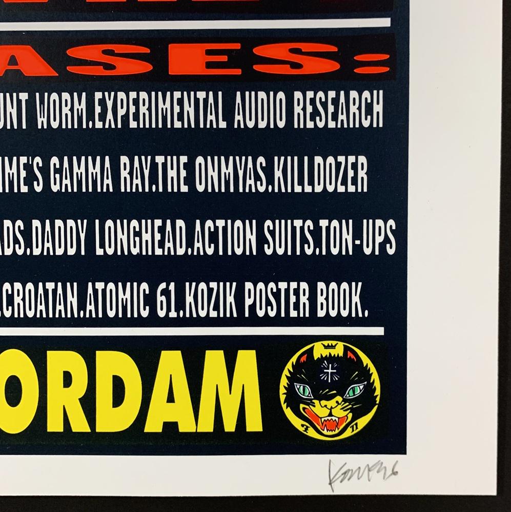 強さを通して平和を ポスター Man's Ruin Records 1996 シルク