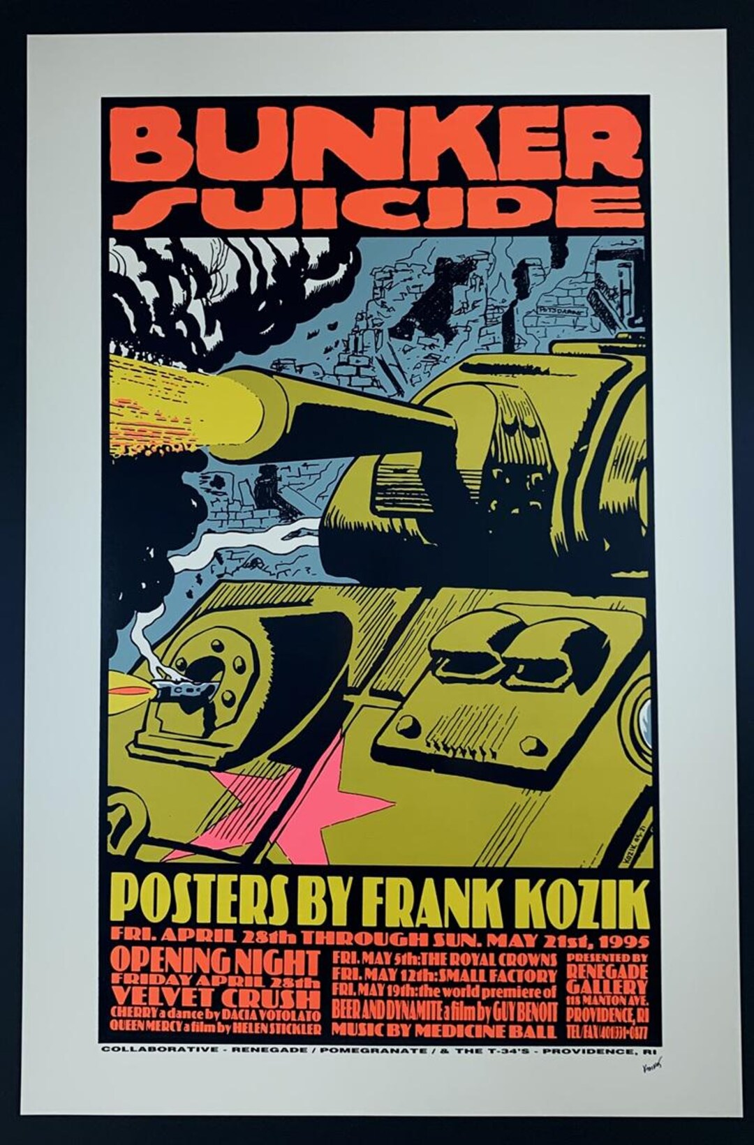 Frank Kozik Swiss Art Show シルクスクリーンポスター Frank Kozik Swiss Art Show シルクスクリーンポスター