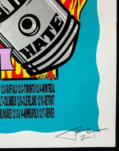 Butthole Surfers Tour POSTER Mighty Bosstones Silkscreen Signed