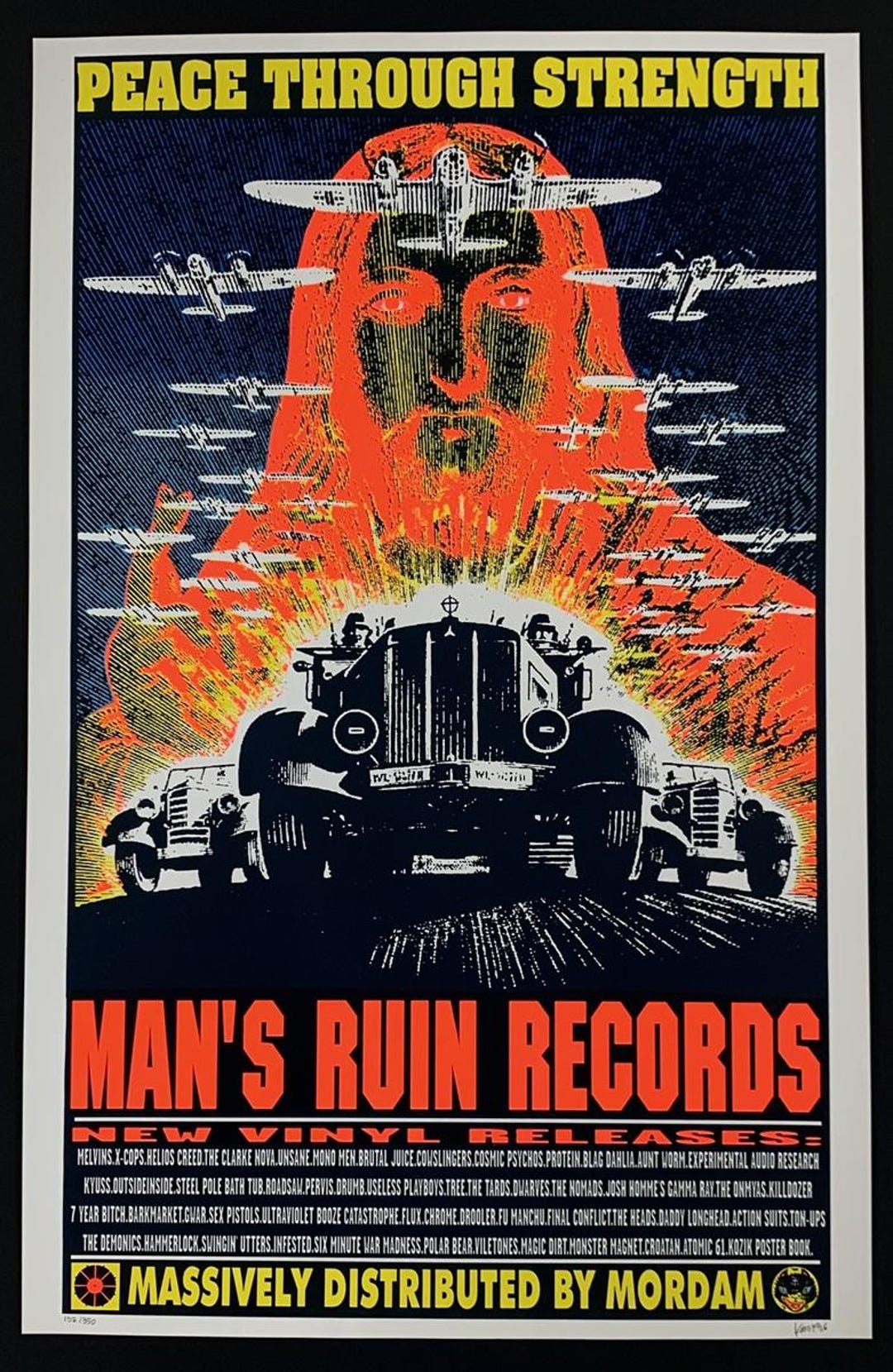 【希少】Man's Ruin:Frank Kozik KOZIK 「MAN'S RUIN」1997年 限定ポスター 洋書 Mans Ruin Posters Art