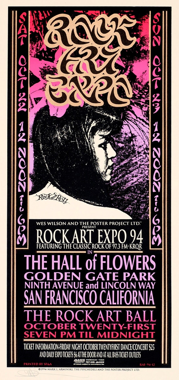 アート・デザイン・音楽 hysteric untitled no.5(1) 1994 POSTER Rock Art Expo 1994 Art by Mark Arminski Signed - Etsy