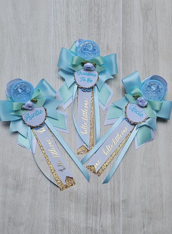Accessoire Photobooth Décoration Baby Shower Garçon - Couronne, écharpe, Confettis Et Accessoires Photo | 28 Pièces Bleues Confettis Blue