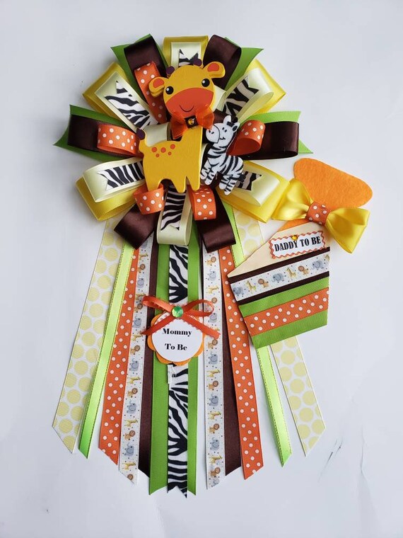 Zebra Mommy to Be Corsage