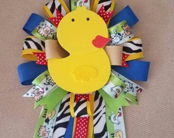 Baby shower corsage/farm animals baby shower corsage