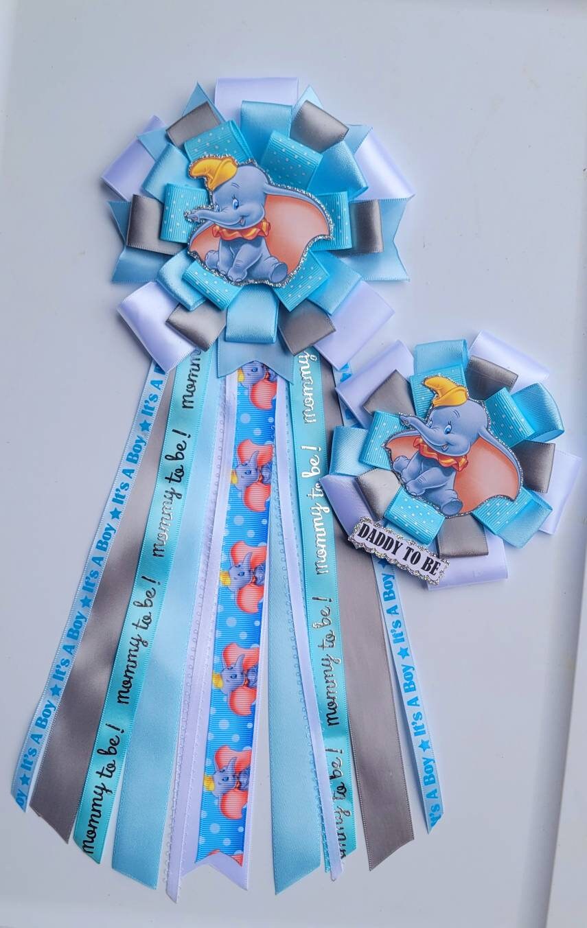 Elephan Baby Shower Corsage/baby Shower Mum Boy/mom to Be Etsy