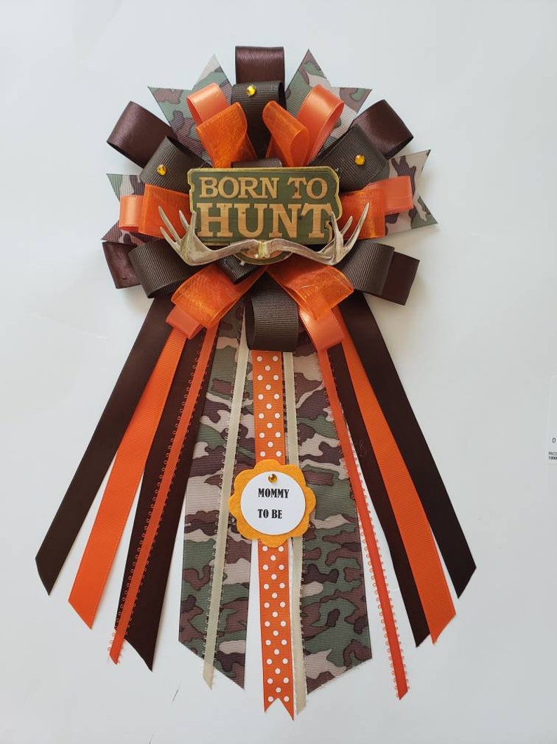 Camouflage Baby Shower Corsage Camo Baby Shower Mum Camo Baby Etsy