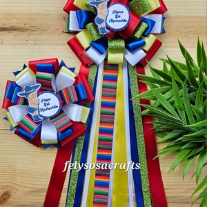 A little muchachito is on the way baby shower mum/sash boy fiesta mom to be pin/ fiesta mexicans baby shower theme/mom to be sash/fiesta pin