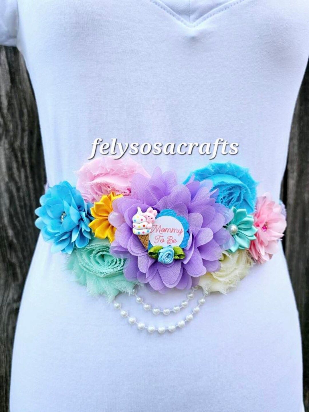 Boy baby shower corsage/blue and gold baby shower mum/turquoise baby shower  corsage/mom to be pin/baby shower ribbon/summer baby shower mum