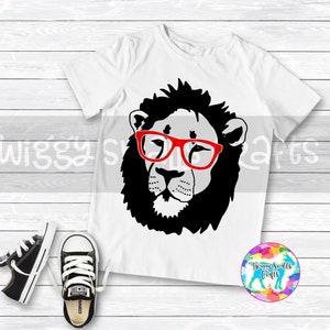 Hipster Tier, SVG, Löwe, Tiere mit Brille, DXF, PNG, Dateien für, Silhouette, Cricut, Cut Dateien, Schneidedateien, handgezeichnet, Hipster Löwe