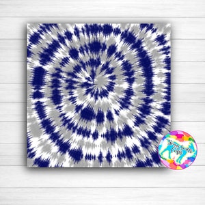 May include: A digital paper with a navy blue and silver tie-dye pattern. The pattern is a swirl design with a white background.