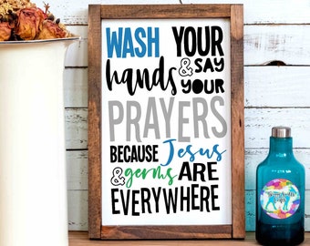 Jesus and Germs Svg Cut File. Bathroom Decor Svg. Bathroom - Etsy