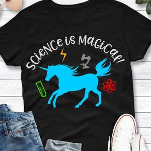 Science Svg, Science is Magical, Science teacher shirt, Unicorn Svg, Chemistry, Biology, DXF PNG SVG, files for, Silhouette, Cricut, School